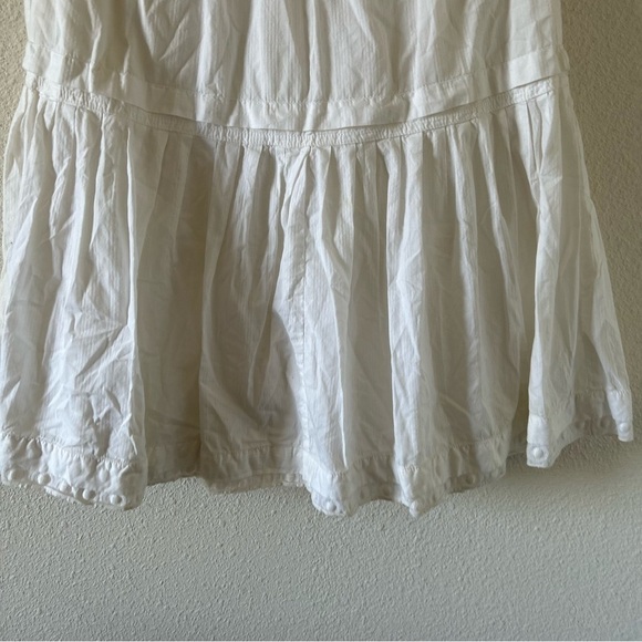J. Crew Women’s Midi Dress Sz 0 Cotton Ivory Button Back Cottage core Western - Picture 12 of 13